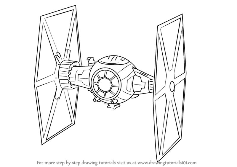 star wars tie fighter drawing at getdrawings  free download