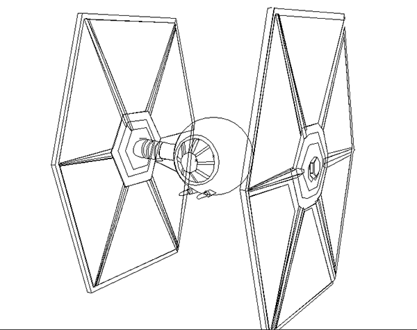 600x475 Raster To Vector Tie Fighter On Behance