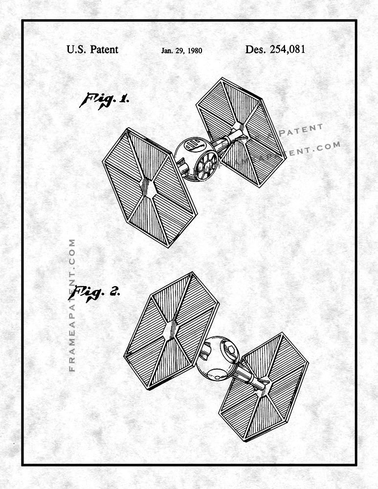 773x1000 Star Wars Tie Fighter Patent Print Patent Prints, Invention