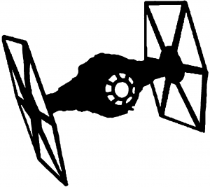 300x267 Star Wars Tie Fighter Car Or Truck Window Decal Sticker Or Wall