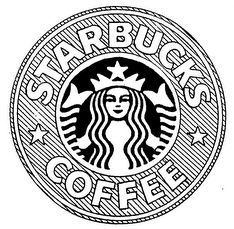 234x229 Starbucks, Logo, Drawing, Tumblr, Black And White, Coffee