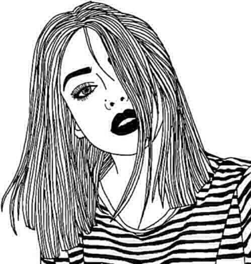 Starbucks Girl Drawing