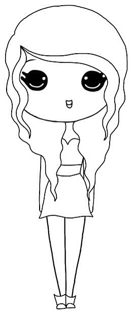 262x617 Drawn Starbucks Chibi