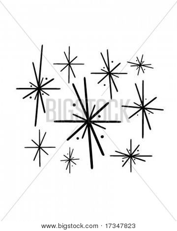 360x470 50's Starburst Clipart