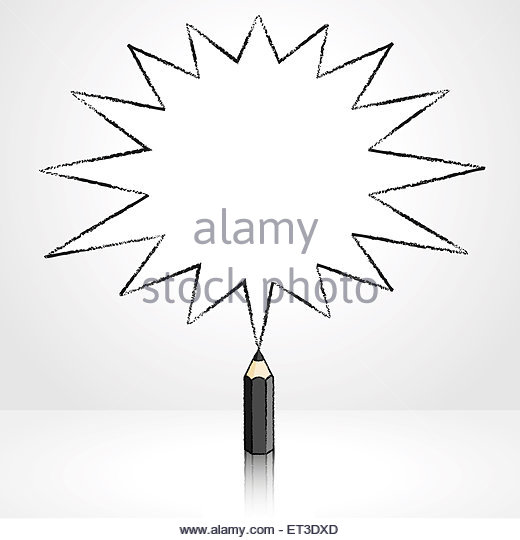 520x540 Black Pencil Reflection Drawing Pointed Stock Photos Amp Black