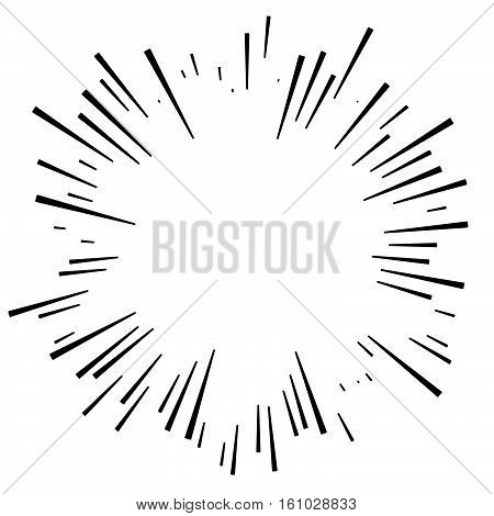 450x470 Comic Explosion Effect. Radiating Vector Amp Photo Bigstock