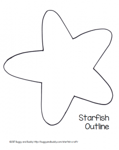 237x300 Easy Starfish Craft For Kids With Free Printable Template