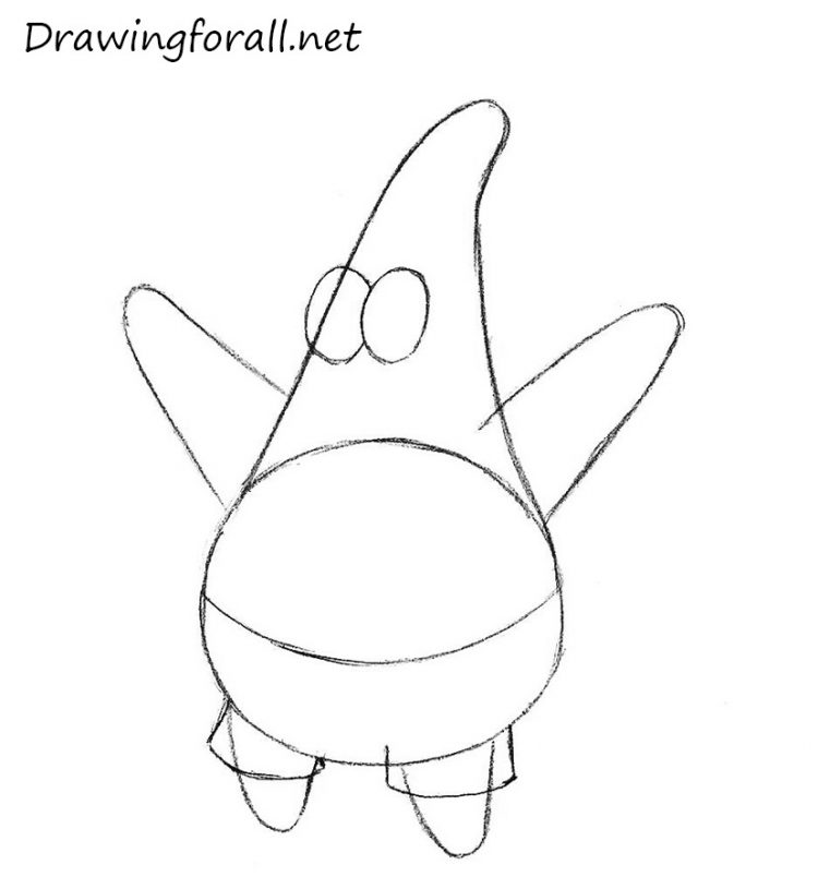 750x815 Drawing How To Draw Patrick Starfish From Spongebob As Well As