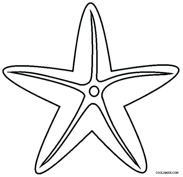 600x581 Star Fish Coloring Page Star Fish Coloring Page Starfish