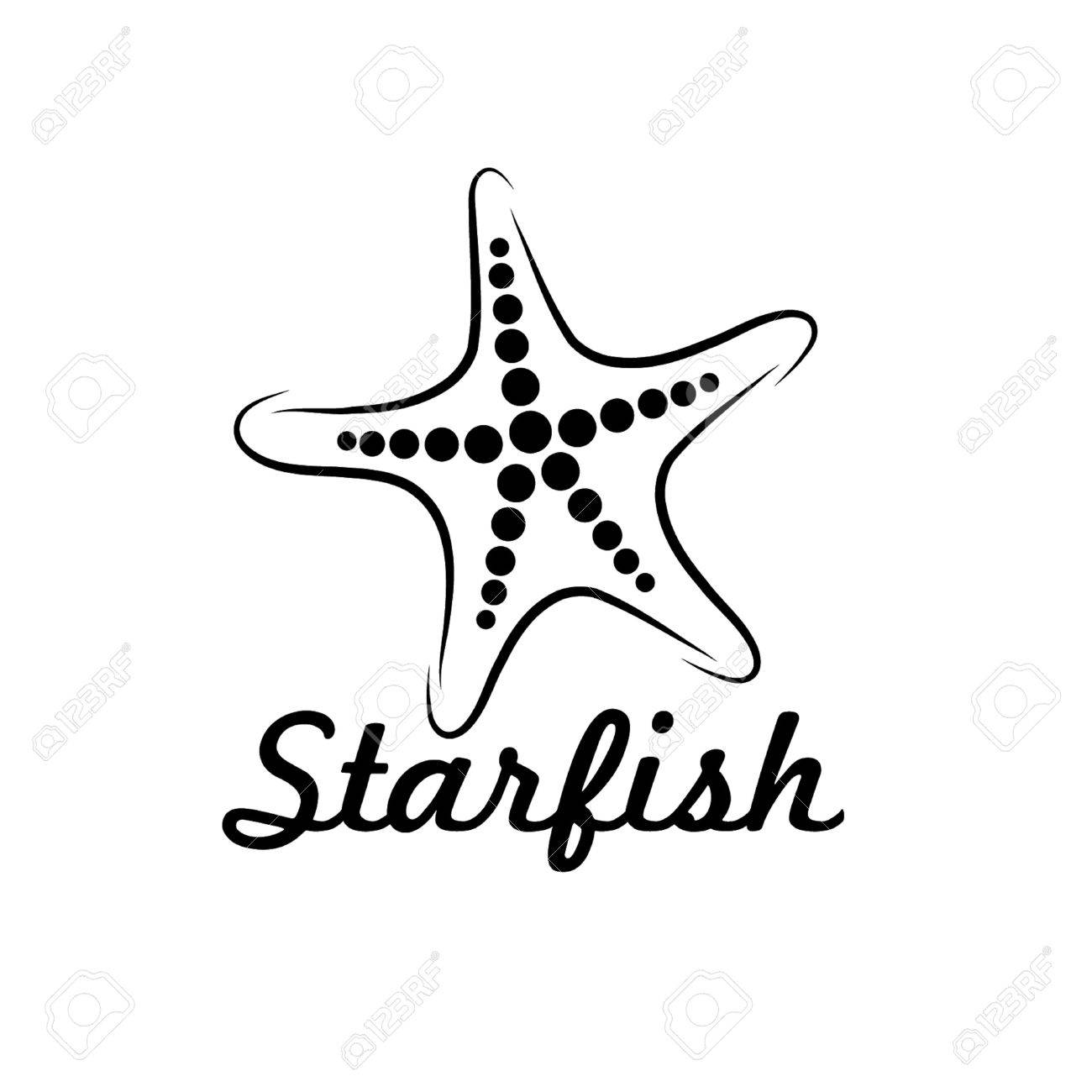 1300x1300 Starfish Vector Design Template Royalty Free Cliparts, Vectors