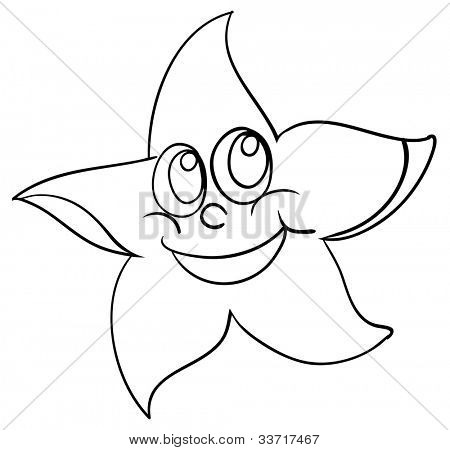450x450 Illustration Starfish Outline