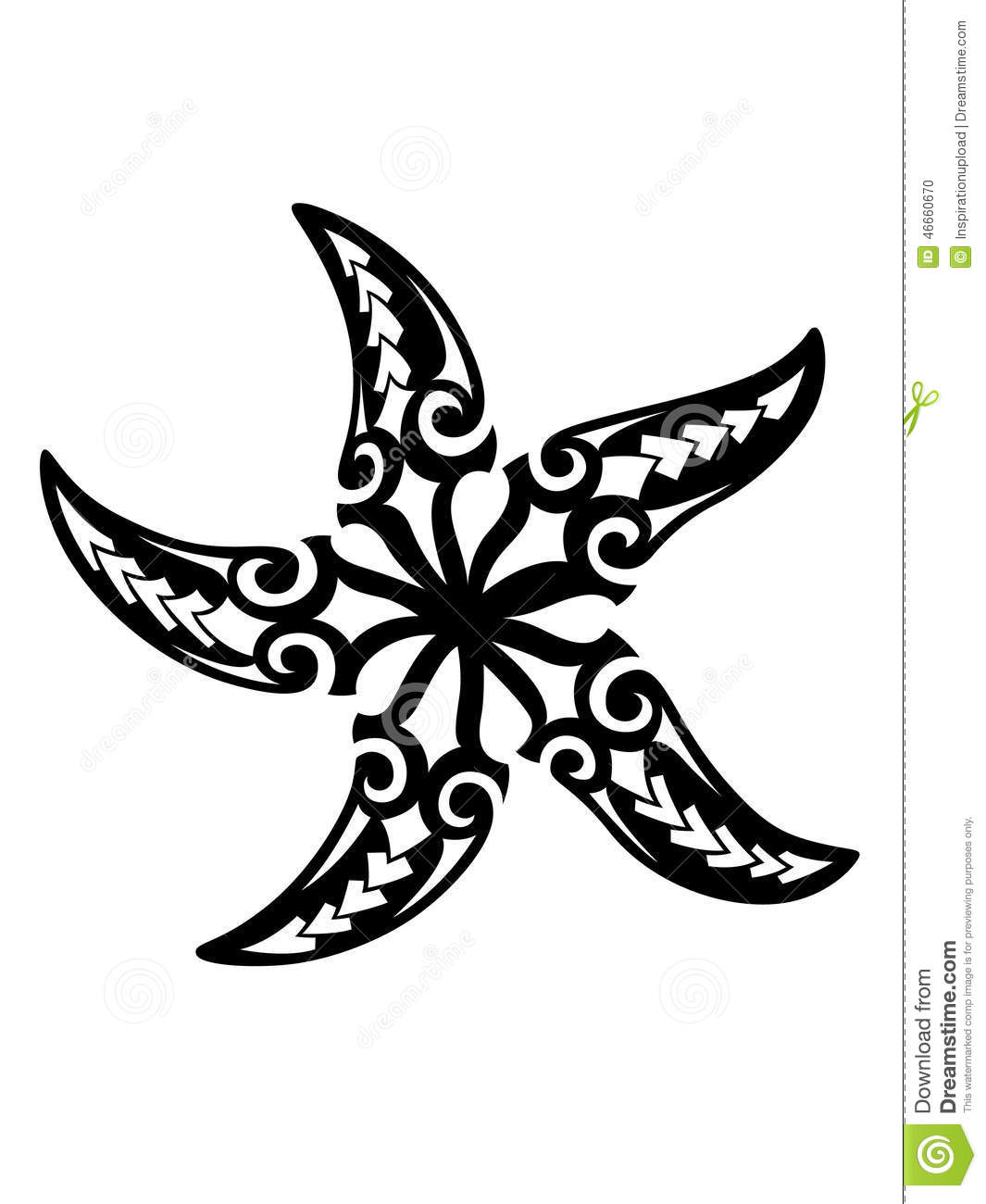 1065x1300 Tribal Clipart Starfish