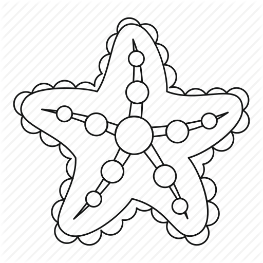512x512 Animal, Line, Ocean, Outline, Sea, Star, Starfish Icon Icon