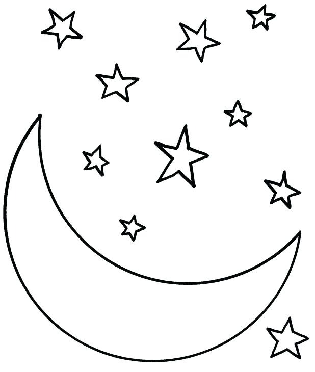 618x730 Crescent Moon Coloring Page Crescent Coloring Page Outline