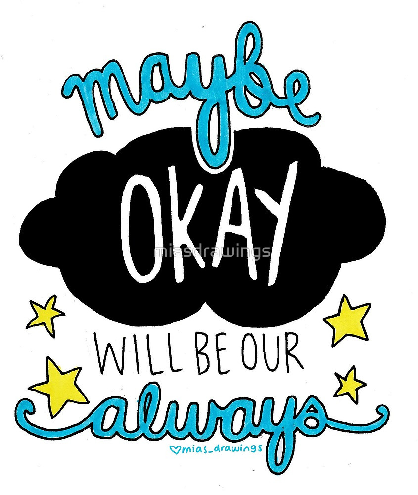 845x1000 The Fault In Our Stars Quote Drawing By Miasdrawings Redbubble