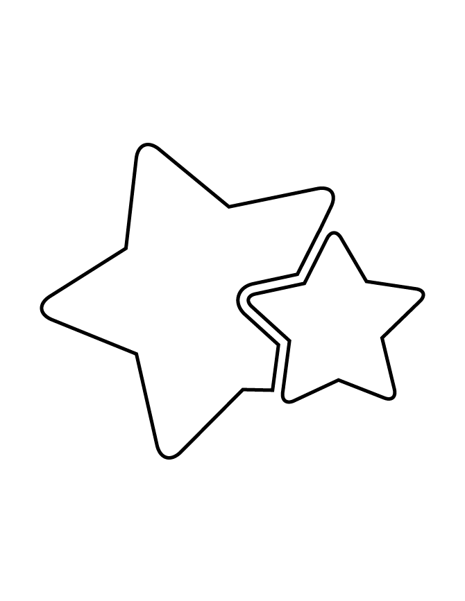 670x867 Two Stars Stencil H Amp M Coloring Pages