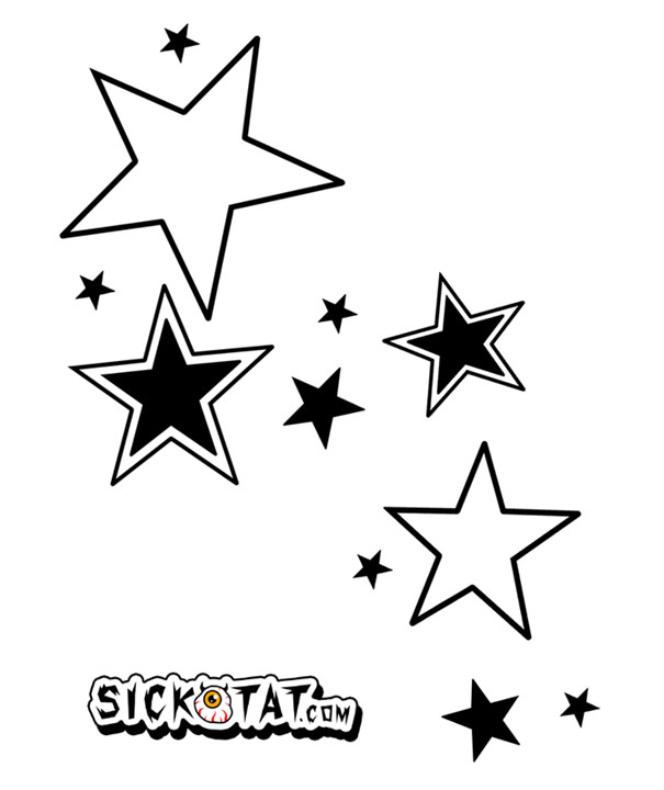 605x720 Tattoos Of Stars