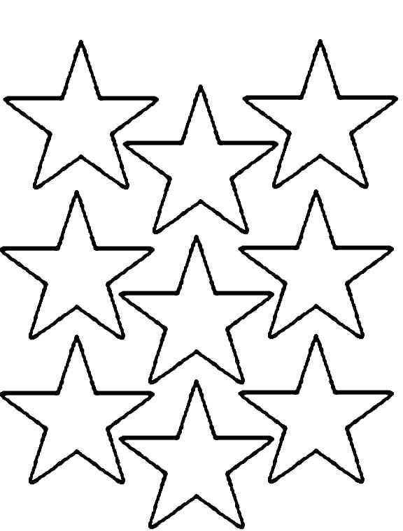 576x760 Coloring Pages Multi Stars Print Coloring Pages