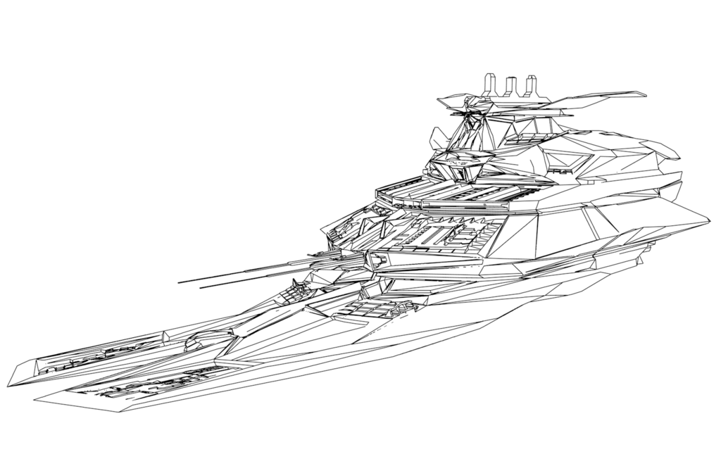 1024x652 Starship Wireframe Render By Lozeng3r