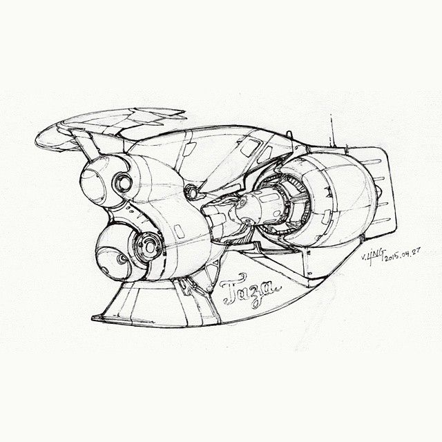 Starship Drawing at GetDrawings | Free download