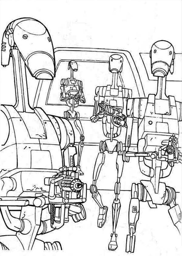 600x841 How To Draw Droidekas In Star Wars Coloring Page