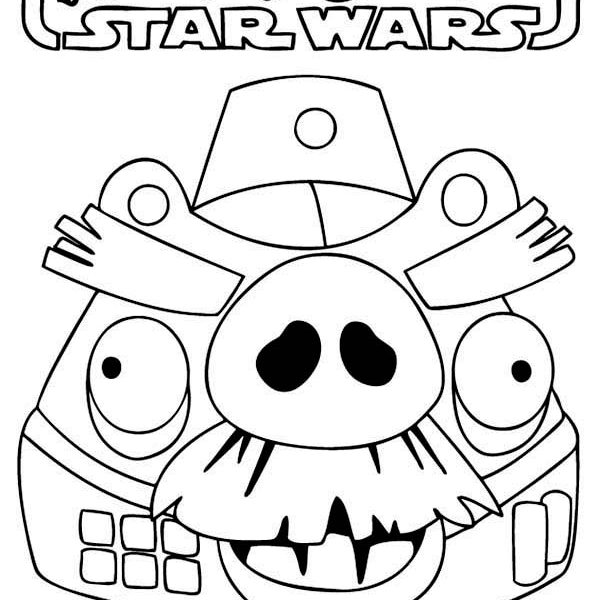 600x600 Angry Birds Star Wars Coloring Book Coloring Page