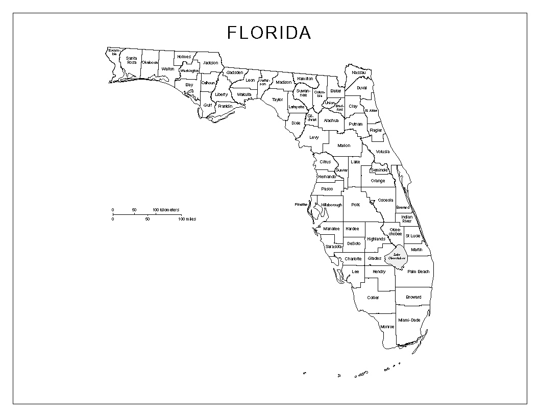 1056x815 Maps Of Florida