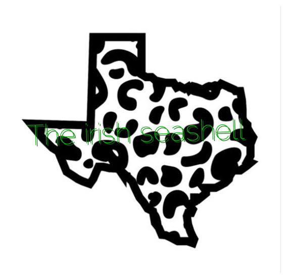 570x552 Texas Cheetah Leopard Jaguar Print Svg Dxf File Texas Svg