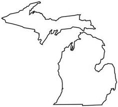 236x213 Michigan Pattern. Use The Printable Outline For Crafts, Creating