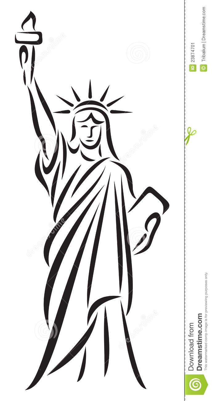 688x1300 Statue Of Liberty Drawings Statue Of Liberty Drawing Easy
