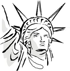 236x239 How To Draw Statue Of Liberty Face Art Creations