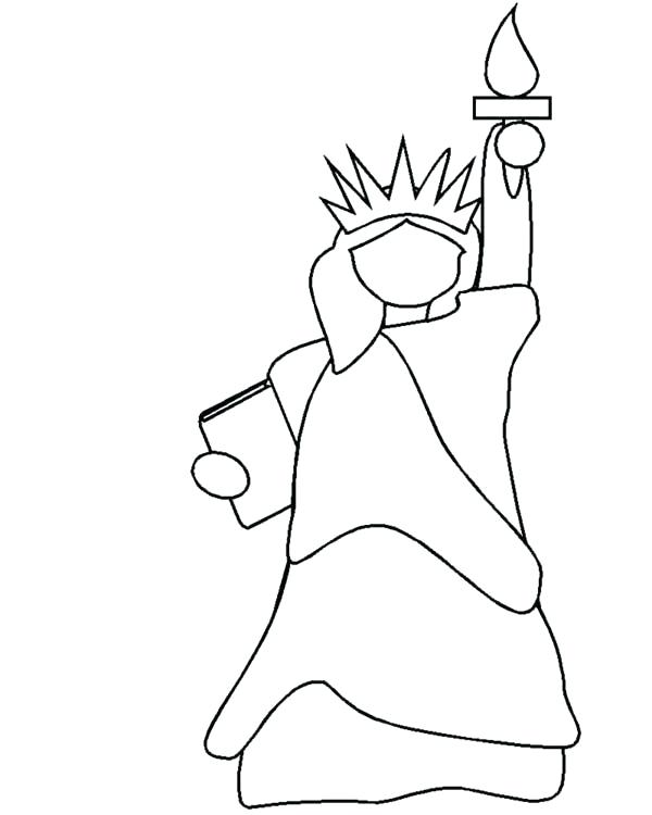 600x750 Elegant Coloring Pages Statue Of Liberty Crayola Photo Drawing