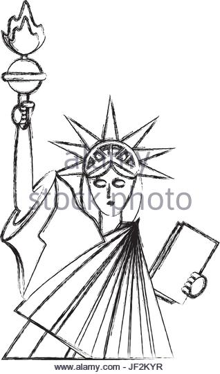 318x540 Statue Liberty Black White Isolated Stock Photos Amp Statue Liberty