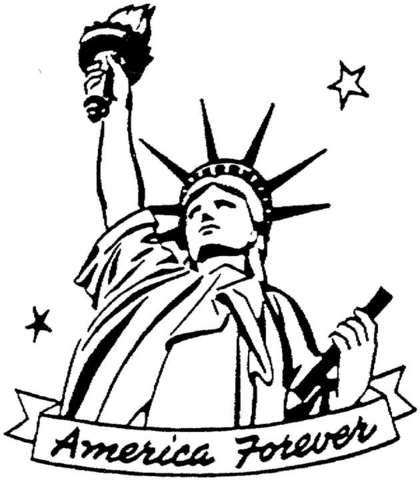 420x480 The Statue Of Liberty Coloring Page Free Printable Coloring Pages