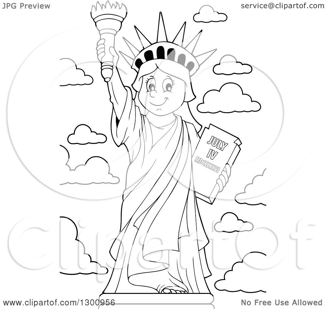 1080x1024 Lineart Clipart A Carton Black And White Happy Statue