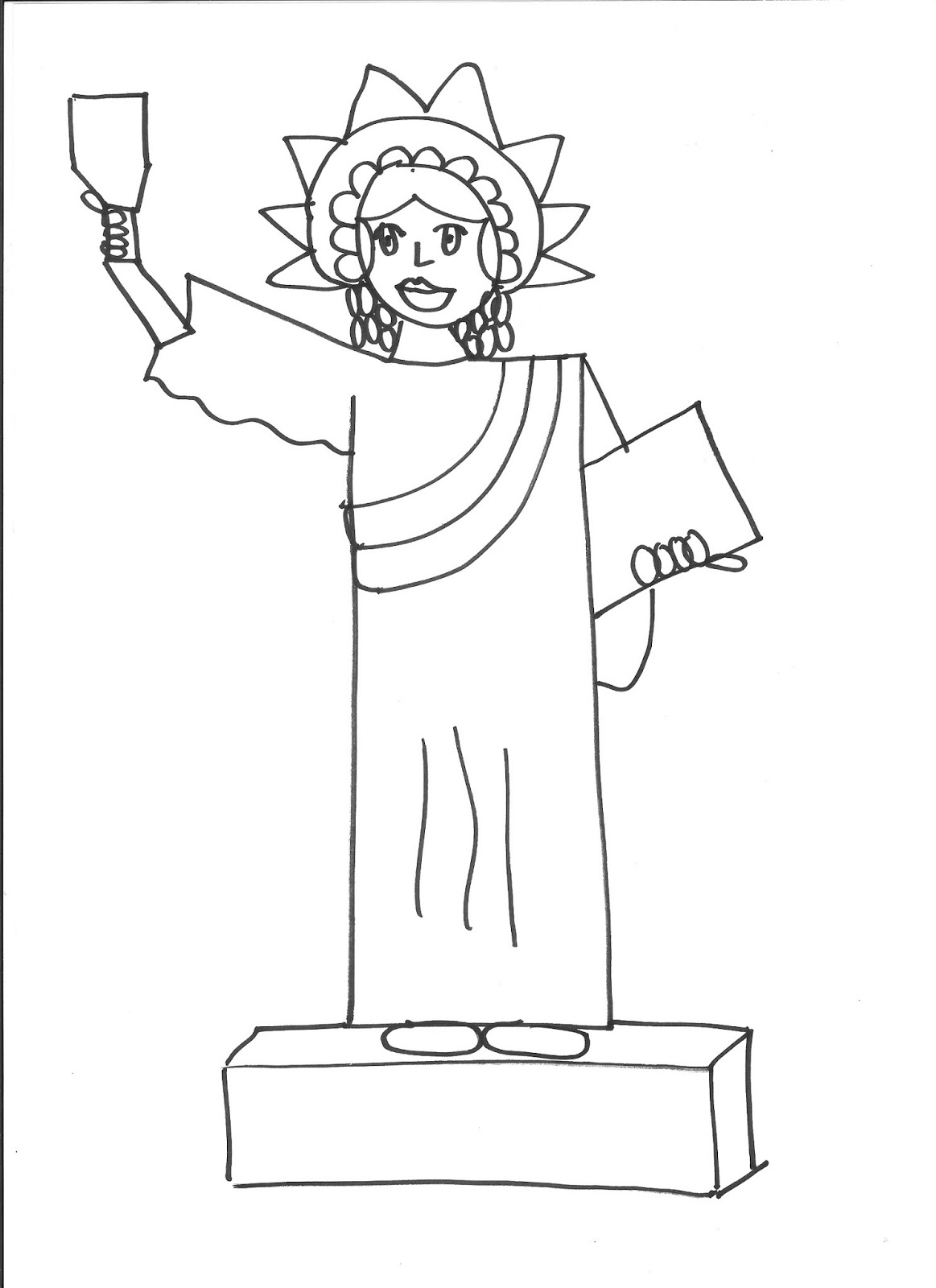 1163x1600 Statue Of Liberty Drawing