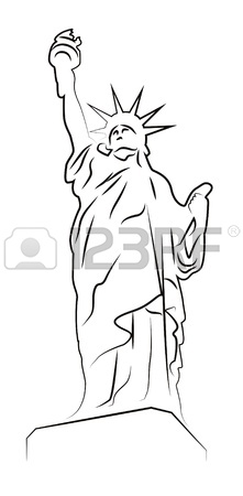 221x450 Statue Of Liberty Jumping In The Air Royalty Free Cliparts