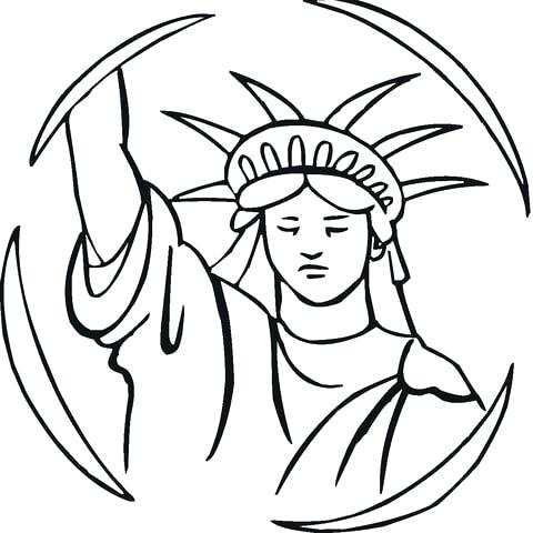480x480 Statue Of Liberty Coloring Pages Nzherald.co