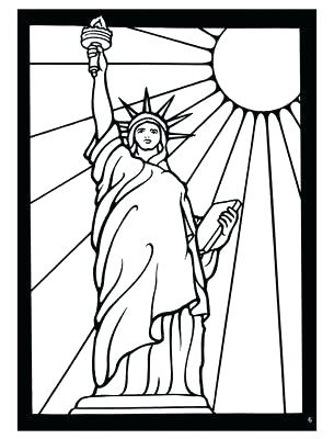 305x400 Elegant Coloring Pages Statue Of Liberty Crayola Photo