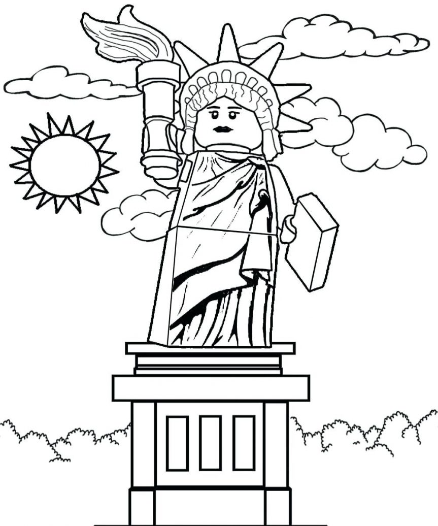 863x1036 Free Color And Print Pictures Of Sculpture Series 6 Lady Liberty