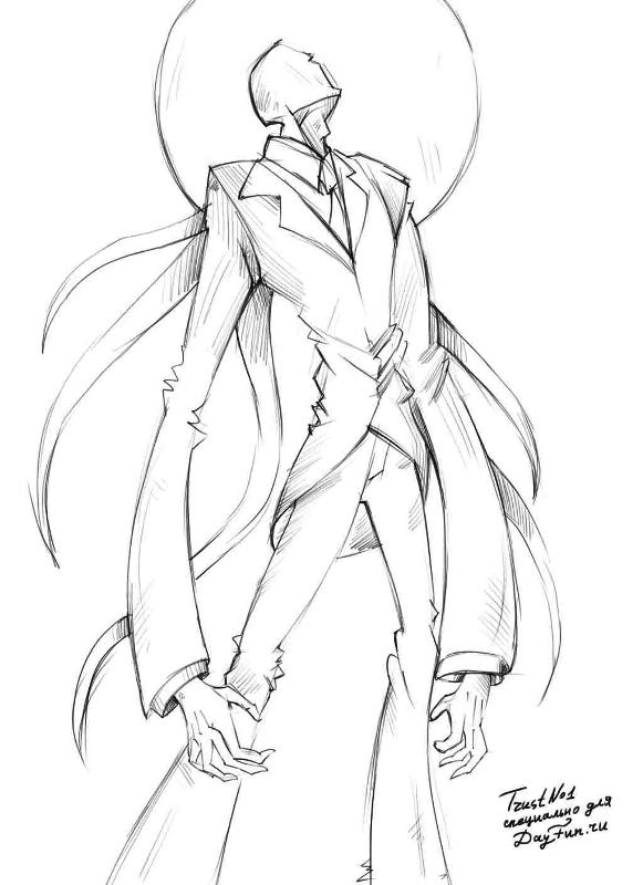 581x800 How To Draw Slenderman Easy Step