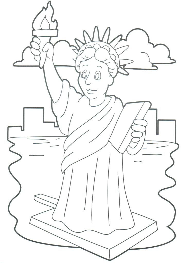 719x1024 Statue Of Liberty Coloring Pages Free Of Coloring Pages Statue