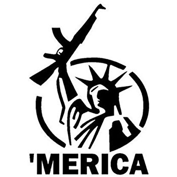 350x350 Statue Of Liberty Gun Rights Decal