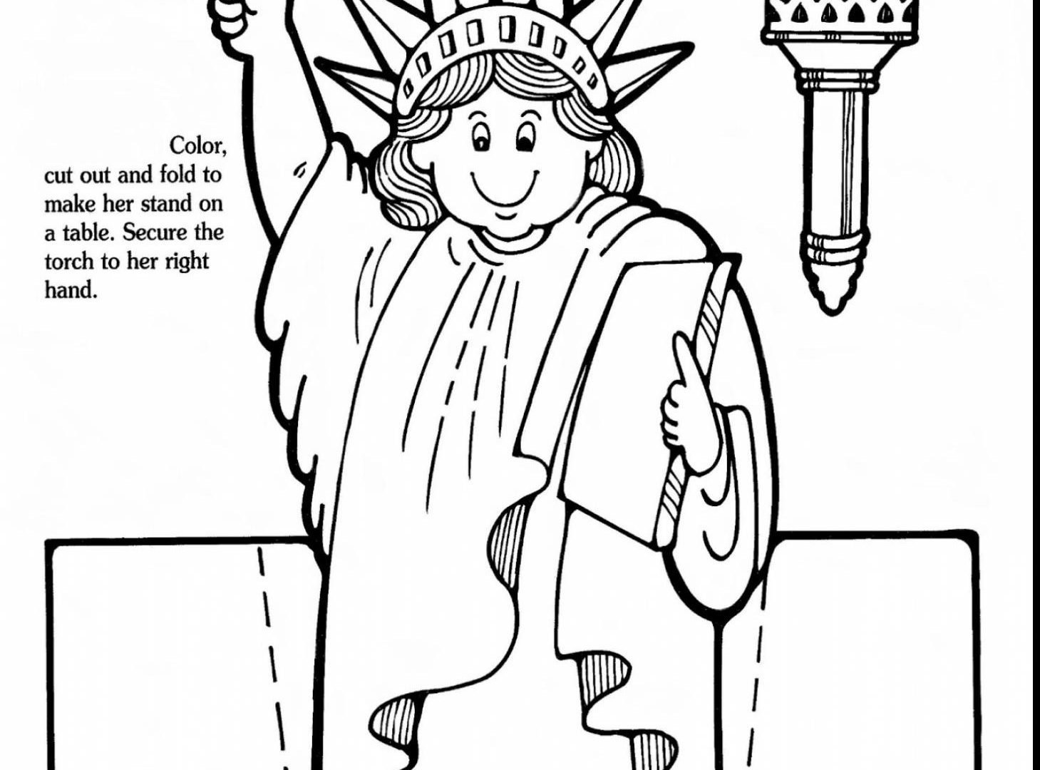 1459x1080 Coloring Statue Of Liberty Pages Free Printable Adult Page Easy