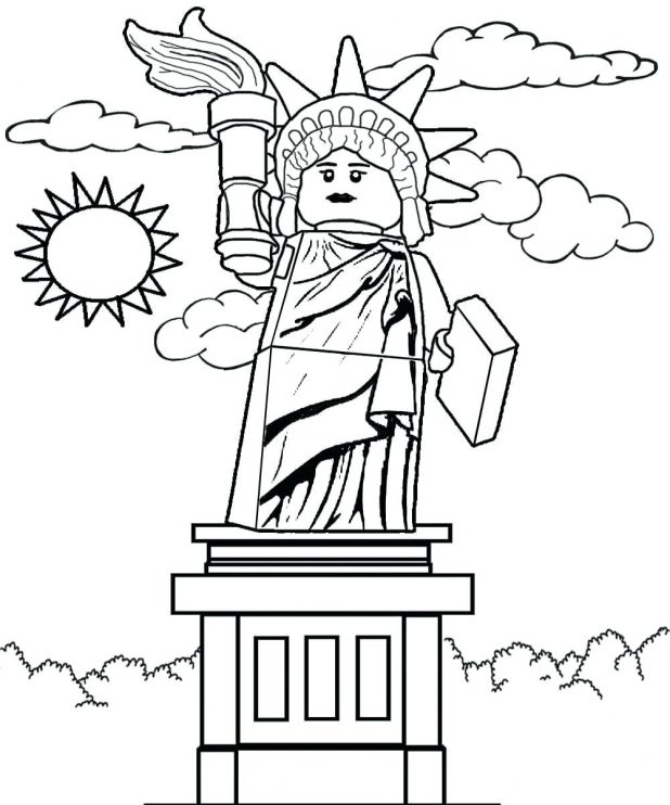 618x742 Free Color And Print Pictures Of Sculpture Series 6 Lady Liberty