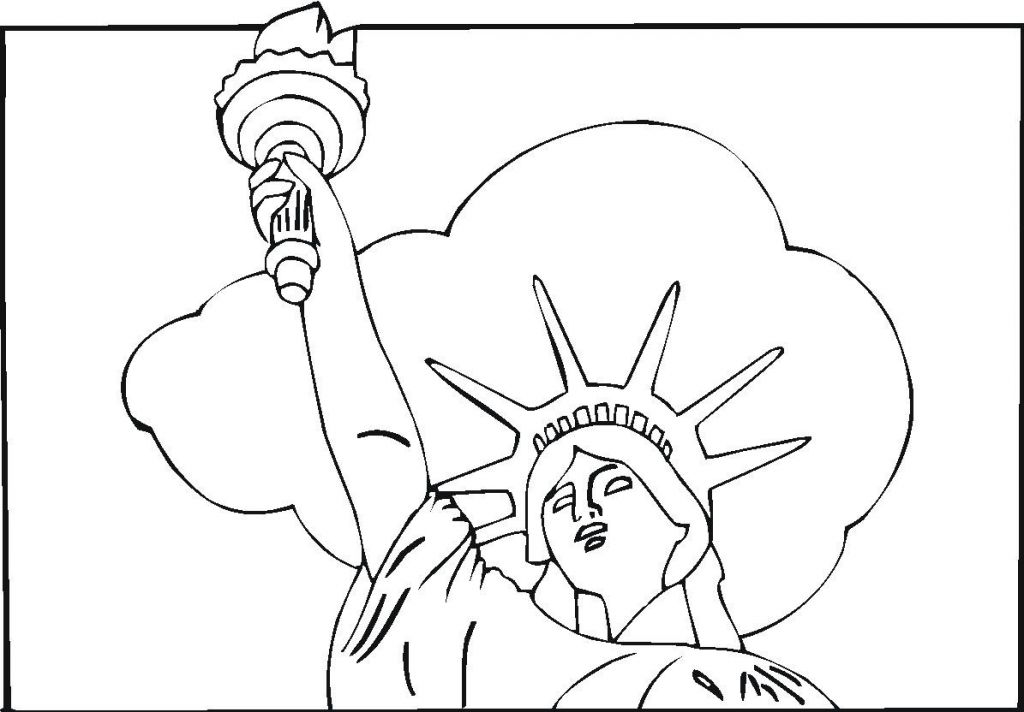 1024x712 Statue Liberty Coloring Pages Skat Bebo Pandco