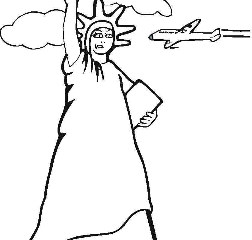 841x800 Statue Of Liberty Coloring Pages. Awesome Statue Of Liberty