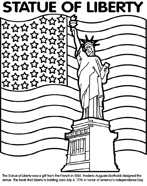 601x762 Statue Of Liberty Com Au On Statue Liberty Coloring Page