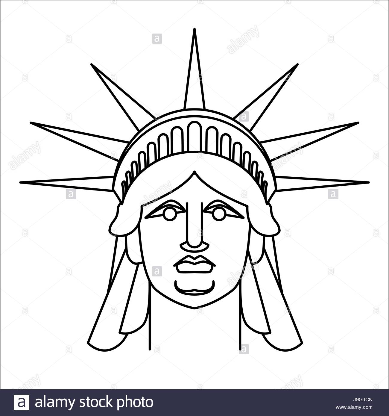 1300x1389 Drawn Statue Of Liberty Face Many Interesting Cliparts