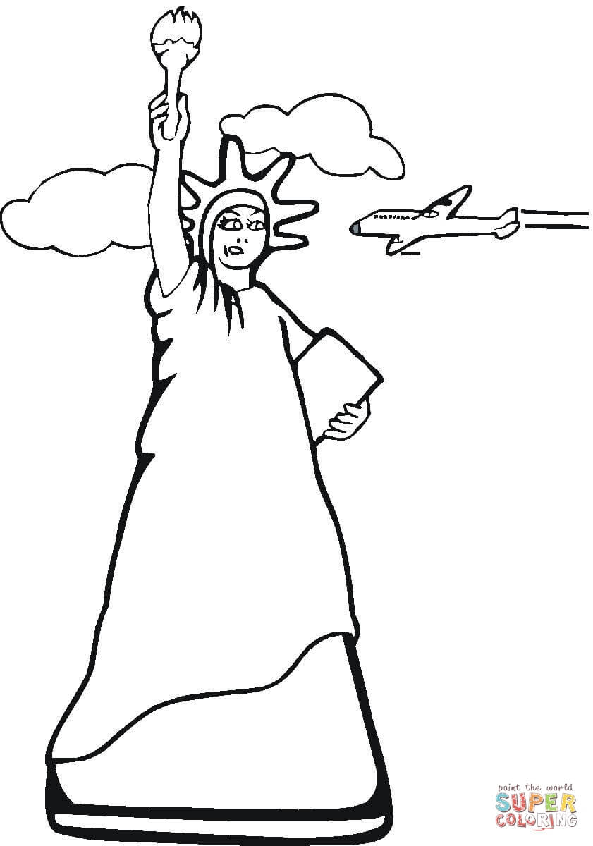 841x1200 Free Printable Statue Of Liberty Coloring Pages For Toddler Adult